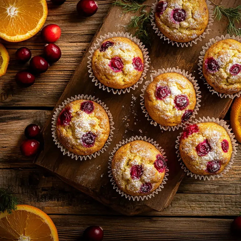 cranberry_orange_muffins_on_the_wooden_tray_top_view